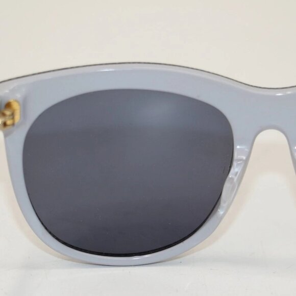 Balenciaga 24 Textured Cat Eye Sunglasses - White/Grey - Picture 2 of 16